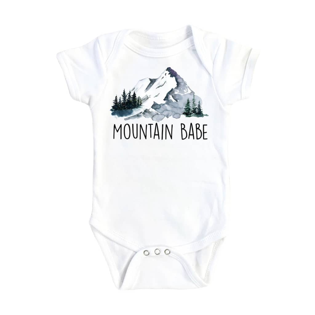 Mountain Babe - Baby Boy Girl Clothes Infant Bodysuit Funny Cute Newborn