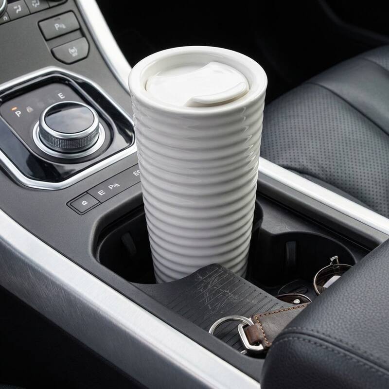 Sophie Conran Portmeirion 12 Ounce White Travel Mug - 12 oz