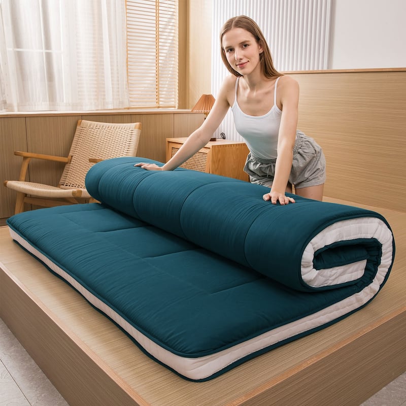 Padded Japanese Roll Up Floor Futon Mattress