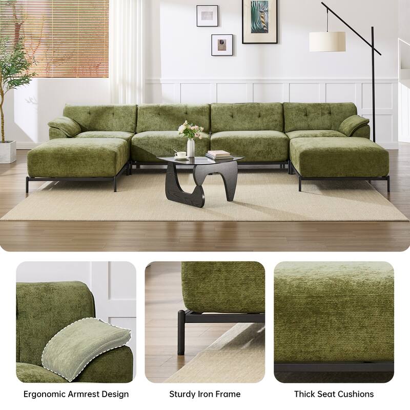 Upholstered Modular Sectional Sofa