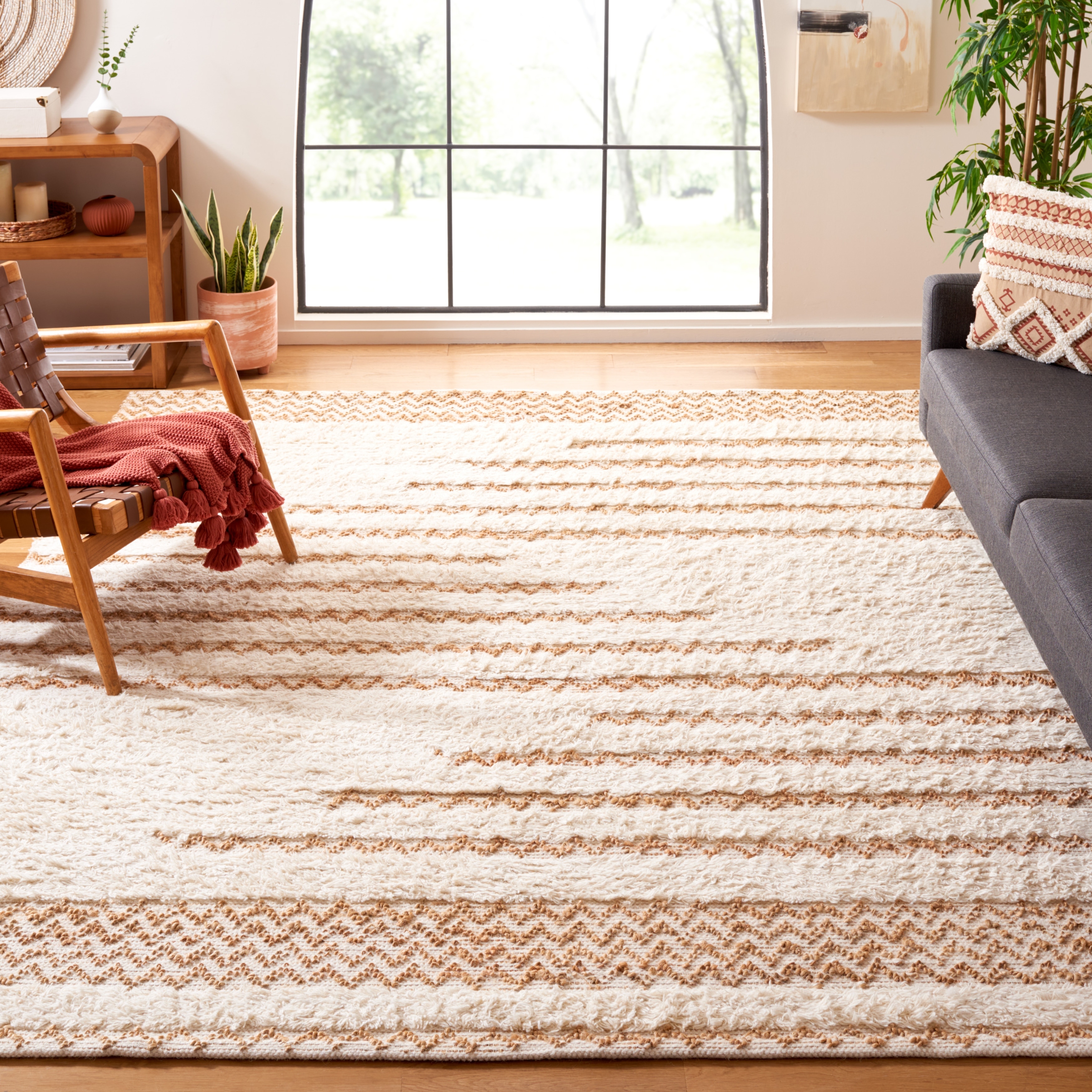SAFAVIEH Handmade Natura Siemone Casual Wool Rug