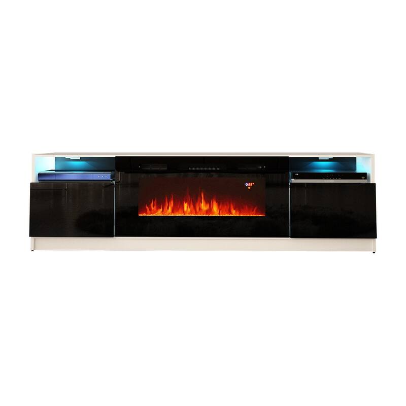 Strick & Bolton Amsden Electric Fireplace TV Stand