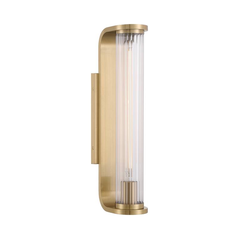 Crystorama Lighting Group JAR-2301 Jarvis 18" Tall LED Wall Sconce - Aged Brass