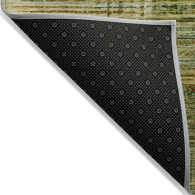 Machine Washable Indoor/Outdoor Contemporary Geo Chantille Rug