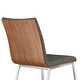 preview thumbnail 16 of 23, Armen Living Cafe Wood and Faux Leather Upholstered Dining Chairs - Set of 2/4/6