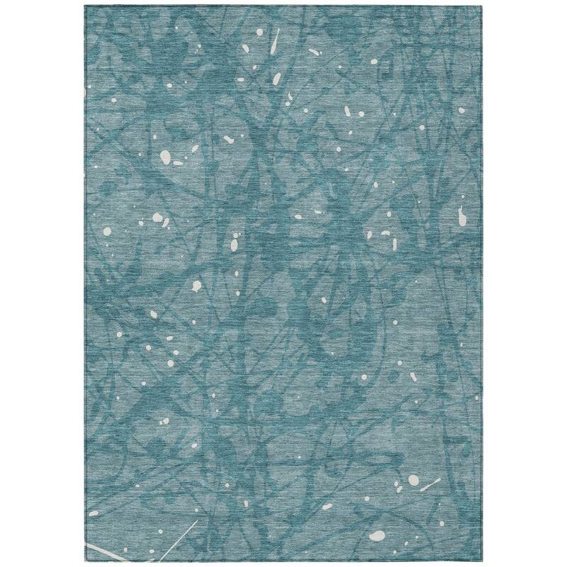 Machine Washable Indoor/ Outdoor Modern Campo Chantille Rug