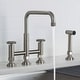 preview thumbnail 66 of 165, Kraus Urbix Industrial Solid Brass Kitchen Faucet
