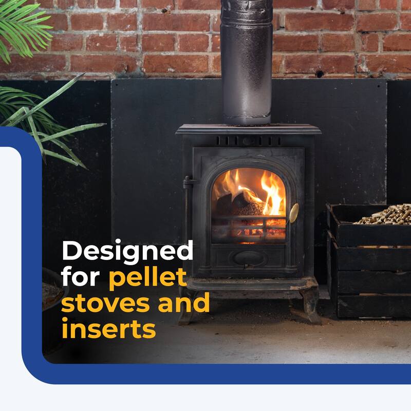 DuraVent PelletVent 36" L x 3" Diameter Double Wall Straight Steel Stove Pipe - 3.6