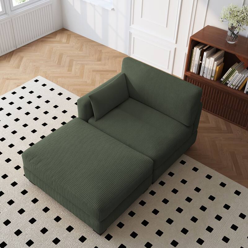88" Convertible Larger Couch Modular Sectional Sofa Set