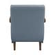 preview thumbnail 53 of 71, Leland Leather Match Accent Chair