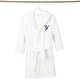 preview thumbnail 78 of 100, Sweet Kids 100% Polyester SUPER PLUSH Double Brushed Hooded Bathrobe with Navy Script Monogram
