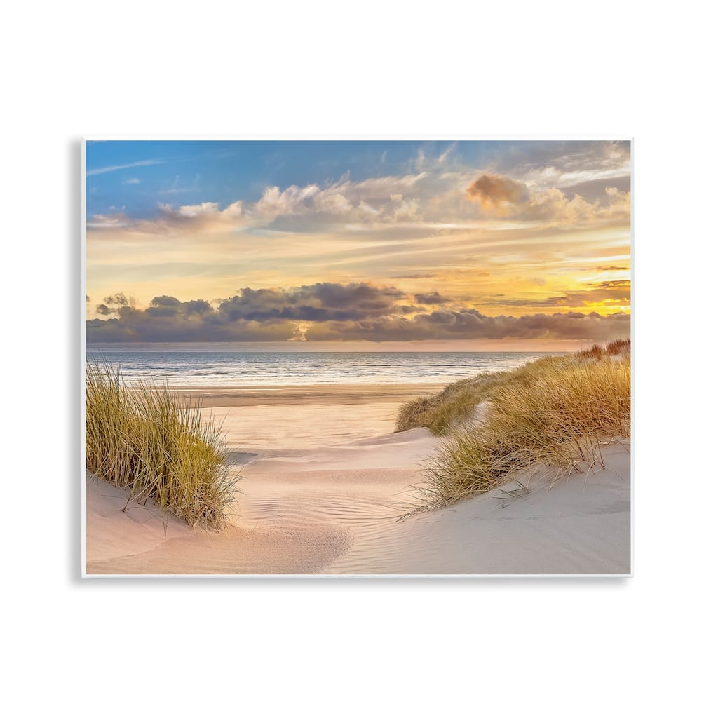 Stupell Serene Beach Between Dunes Wall Plaque Art Design By Mike Calascibetta