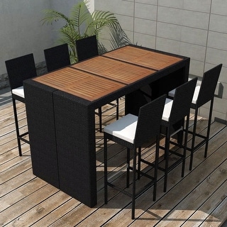 Shop vidaXL 6 Piece Outdoor Dining Set with Cushions Poly ... Shop vidaXL 6 Piece Outdoor Dining Set with Cushions Poly ... on Safavieh Outdoor Living Horus Dining Set id=72579