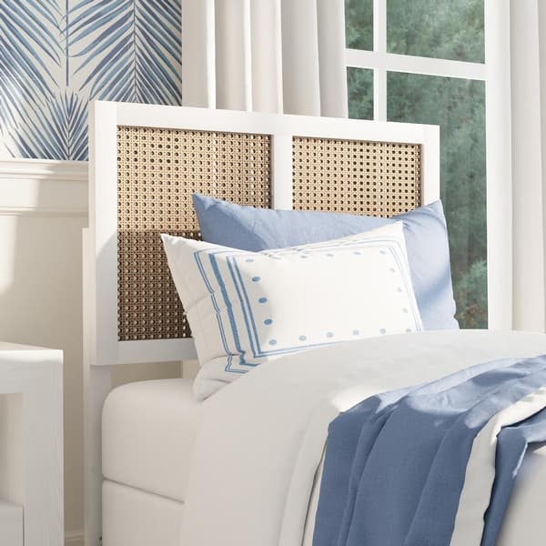 Harbour Cane Bed in White, California King | Serena & Lily