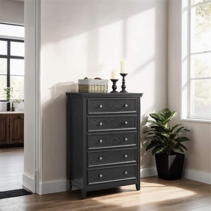 5 Drawers Dresser 5 Drawers Cabinet,Chest of Drawers Closet Organizers