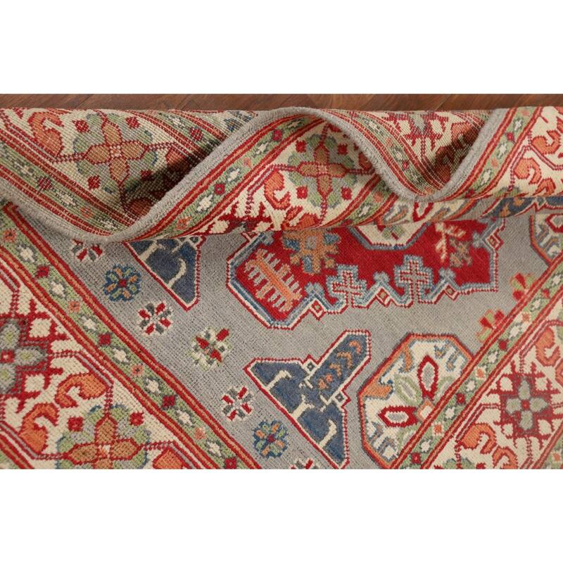 Kazak Foyer Rug Handmade Home Decor Wool Carpet - 3'5" x 4'9"