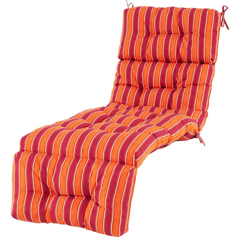 Gymax 73'' Lounge Chaise Cushion Padded Recliner Cushion