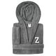 preview thumbnail 41 of 52, Sweet Kids 100% Polyester SUPER PLUSH Double Brushed Hooded Bathrobe with White Bookman Monogram Z - Large