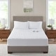 preview thumbnail 1 of 7, Serta Microfiber Heated White Mattress Pad California King