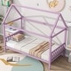 preview thumbnail 21 of 44, Twin Size Solid Wood House Frame Platform Bed, with Headboard and Footboard, with Underbed Storage Space, Minimalist Kids Bed