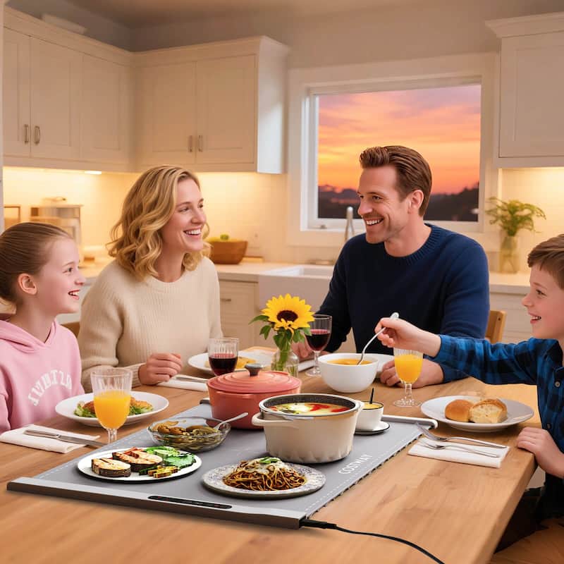 Costway Rollable & Portable Electric Warming Tray with Fasting Heating - See Details