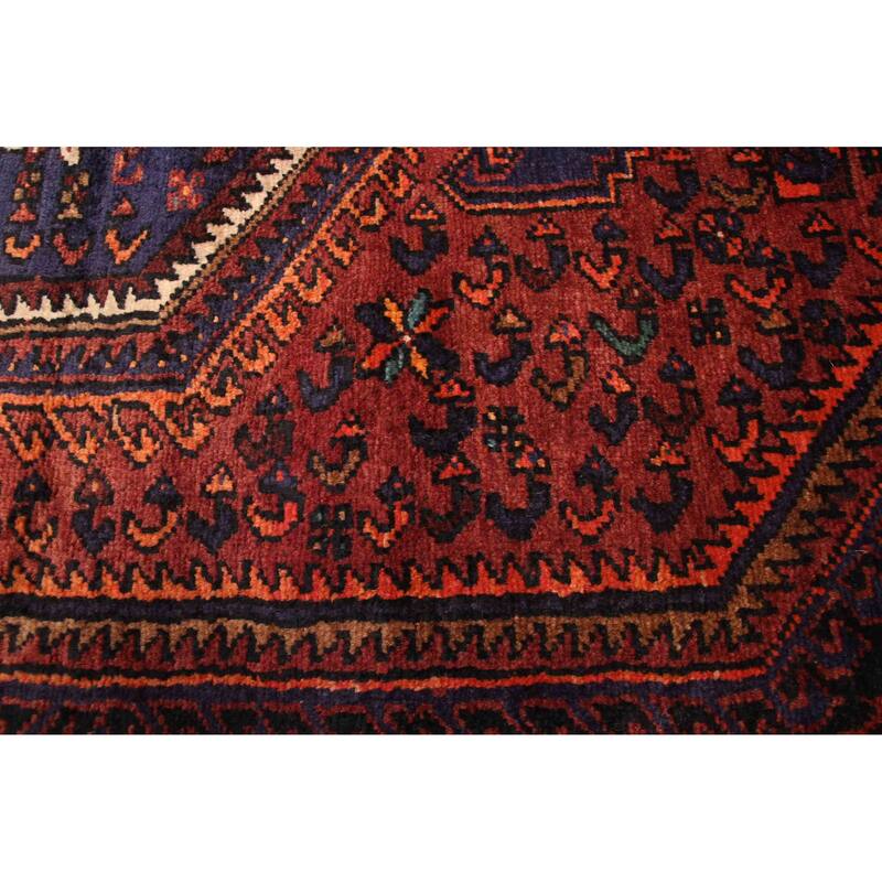 ECARPETGALLERY Hand-knotted Andelz Dark Red Wool Rug - 3'9 x 6'6