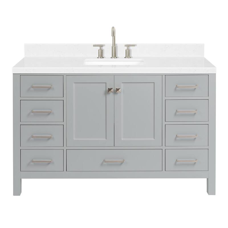 Ariel A054SCQRVO Cambridge 54" Free Standing Single Basin Vanity Set