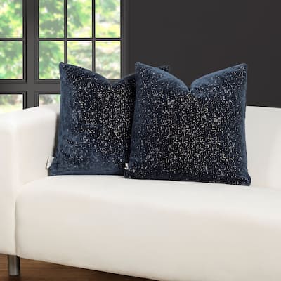 F. Scott Fitzgerald Swagger Navy Throw Pillow