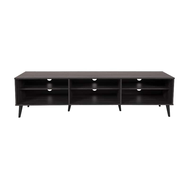 Cole TV Bench with Open Shelves, TVs up to 85" - N/A