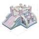 preview thumbnail 4 of 7, Kids Bounce House with Slide and 2 Boxing Columns Bouncy Castle for Party with 480W Blower - Multi - Multi