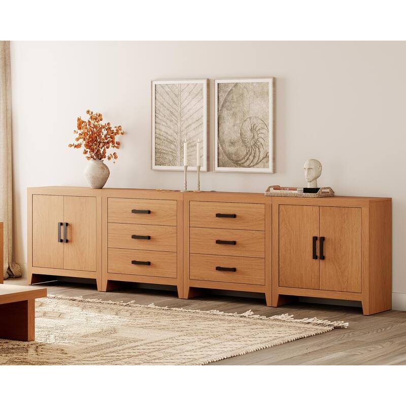 WAMPAT Buffet Cabinet with Drawers & Doors