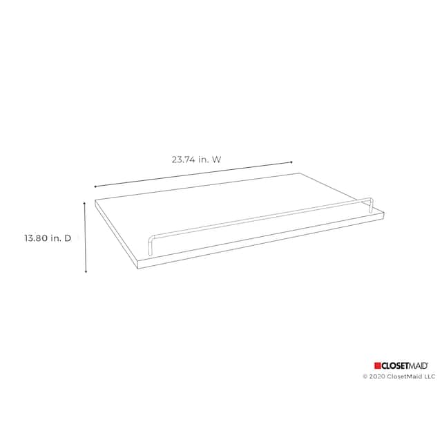ClosetMaid SuiteSymphony 25-inch Wide Angled Shoe Shelves (Set of 2)