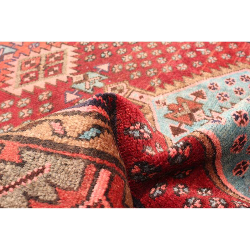 ECARPETGALLERY Hand-knotted Andelz Red Wool Rug - 3'2 x 6'5