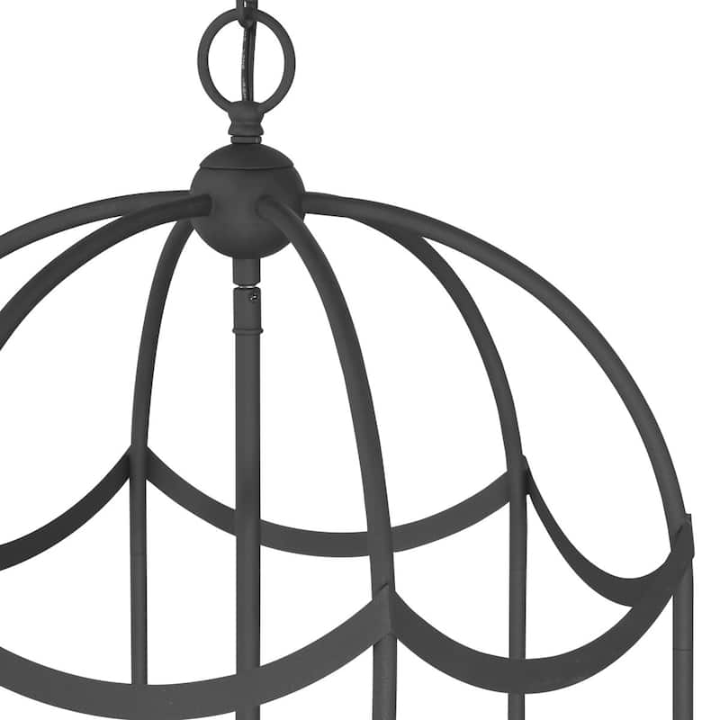 Acroma Dimmable Geometric Lantern Drum Chandeliers