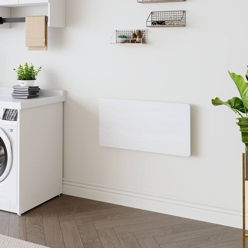 Laundry Room Folding Table Wall Mounted Folding Table for Small Spaces,Fold Down Desk,31.5*15.8*6.5 inches.