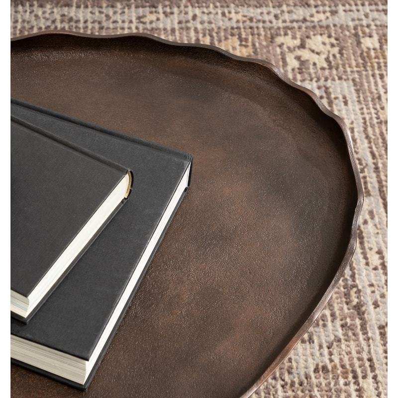 Kate and Laurel Alessia Oval Coffee Table
