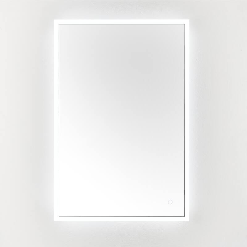 SAFAVIEH Cherish 24" Led Vanity Mirror - Silver / White - 24Wx2Dx36H