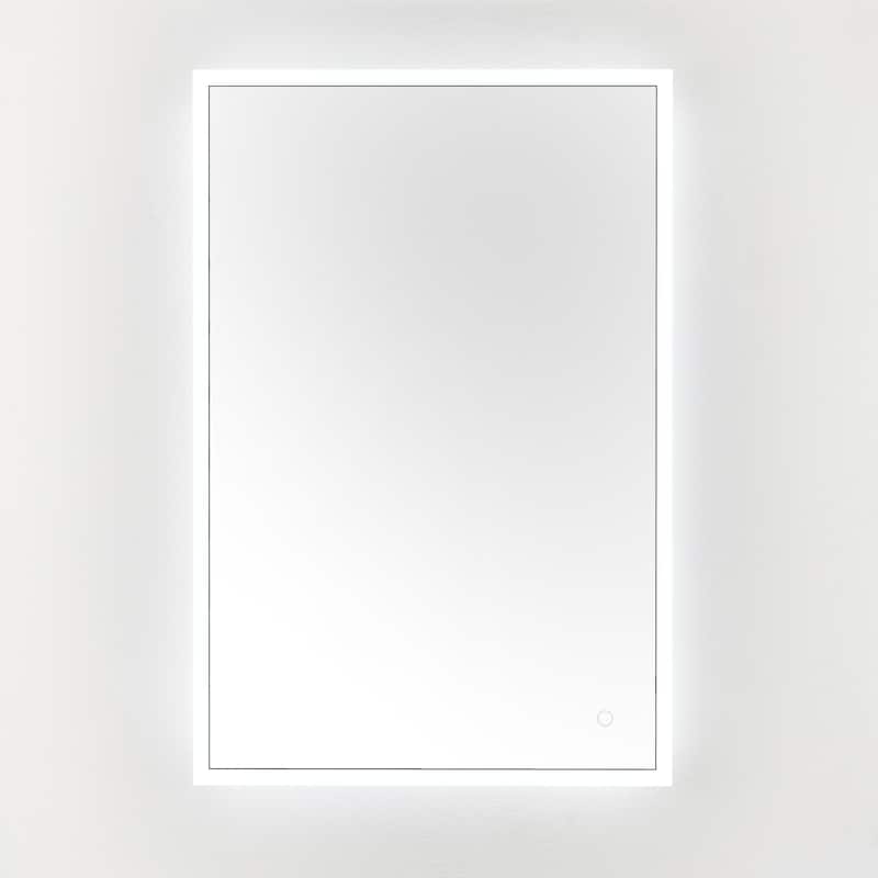 SAFAVIEH Home Houston 24" LED Vanity Mirror - Silver / White