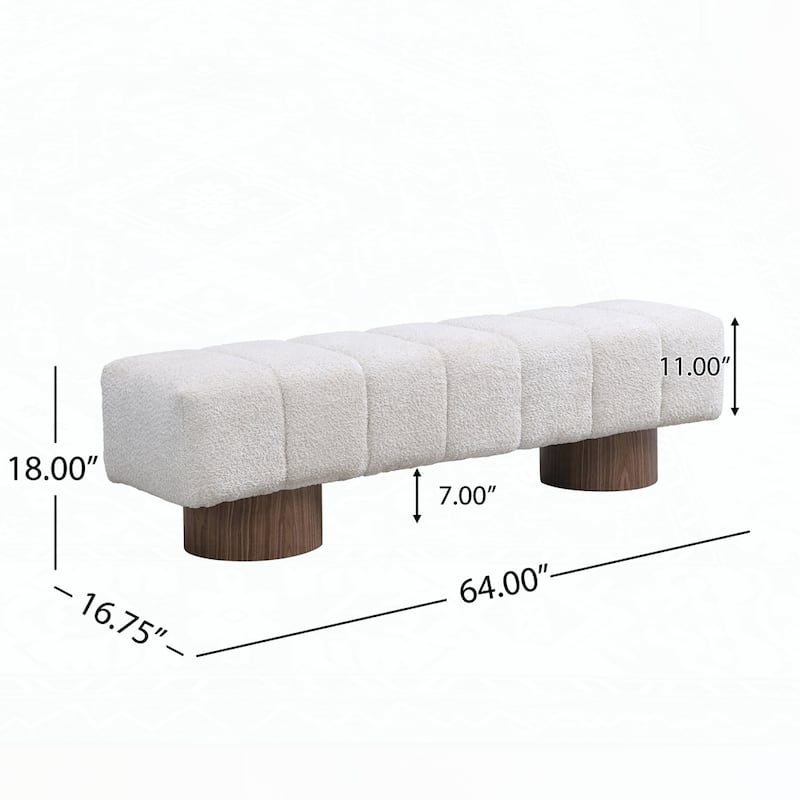 No-Assembly End of Bed Entryway Bench Ottoman