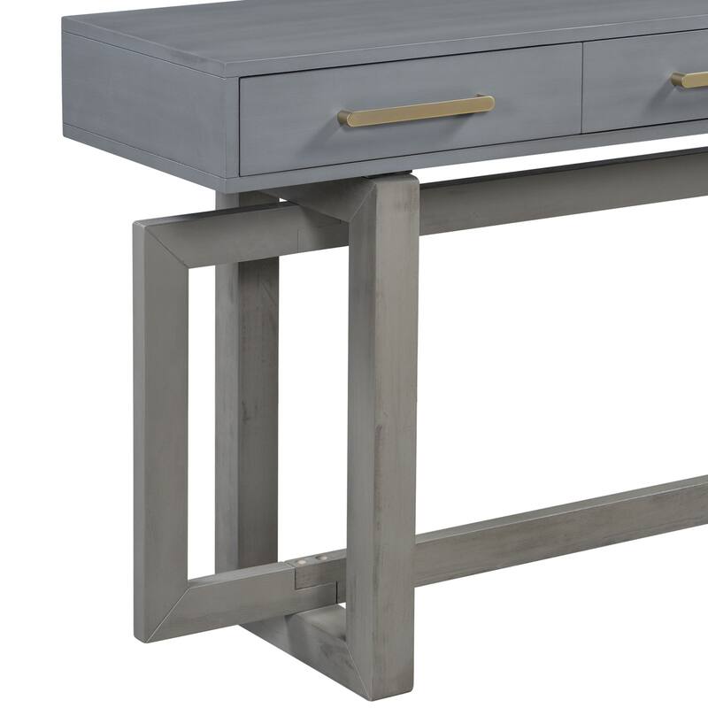 Console Table with Three Drawers