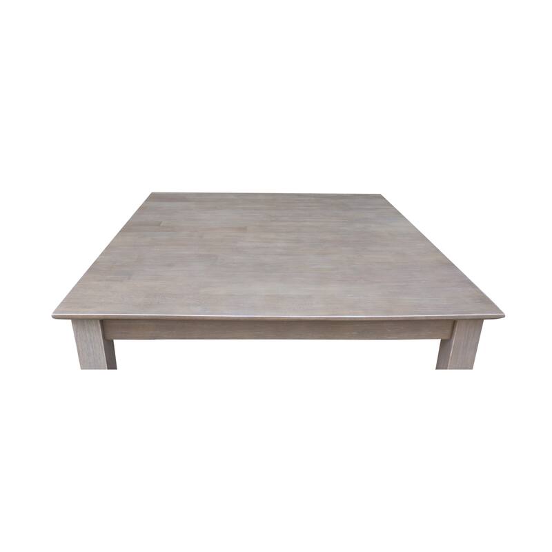 Solid Wood 36" x 36" Table in Washed Gray Taupe - washed gray taupe - washed gray taupe