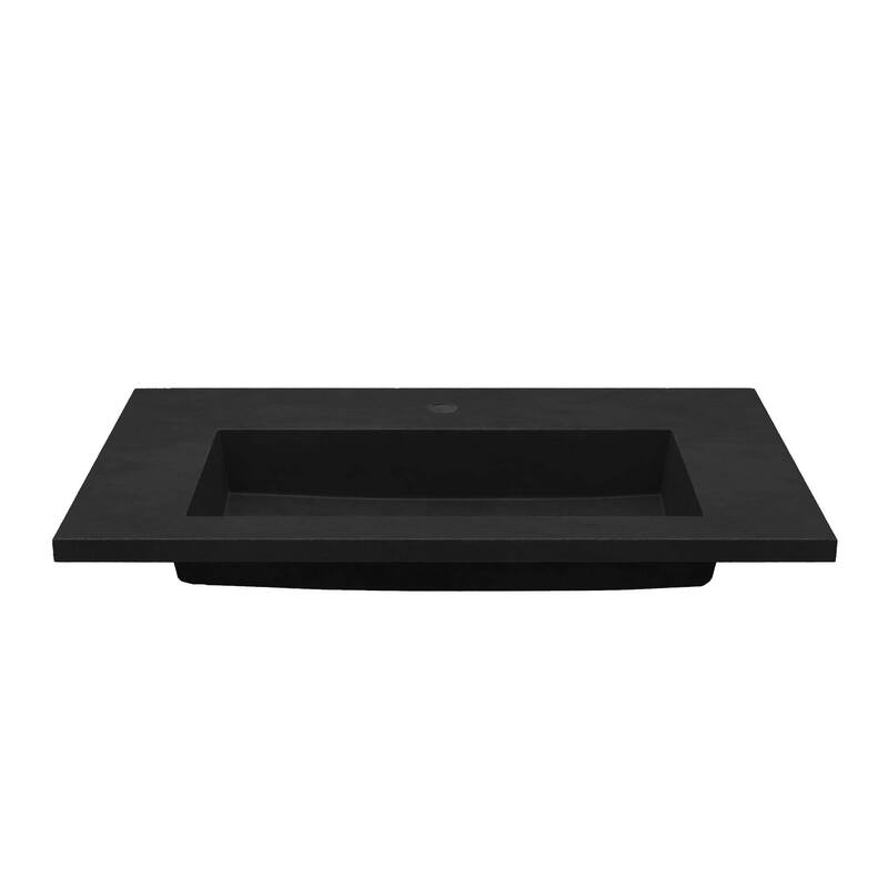 Capistrano 36.5-inch Concrete Vanity Top with Integral Trough Sink