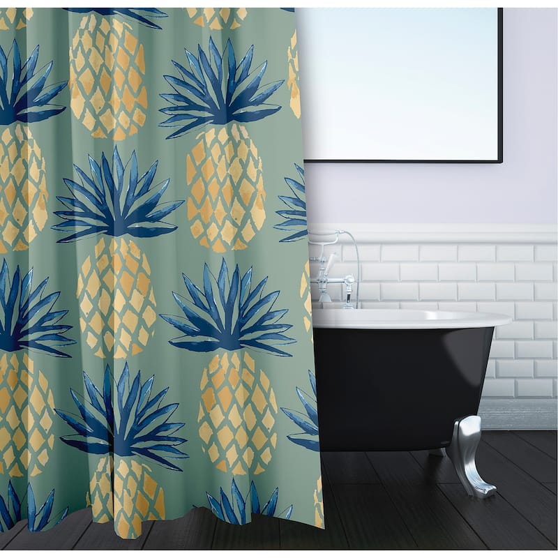 Pineapple Stripes Shower Curtain