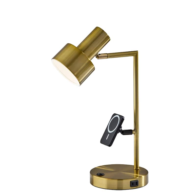 Rowe Supercharger Desk Lamp - Antique Brass