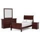 preview thumbnail 36 of 66, Furniture of America Mayday Traditional Solid Wood Kids 4-Piece Sleigh Bedroom Set
