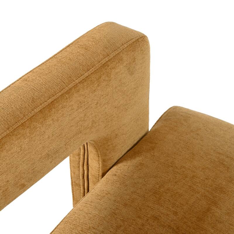 Smooth Right Angle Armrest Living Room Lounge Chair