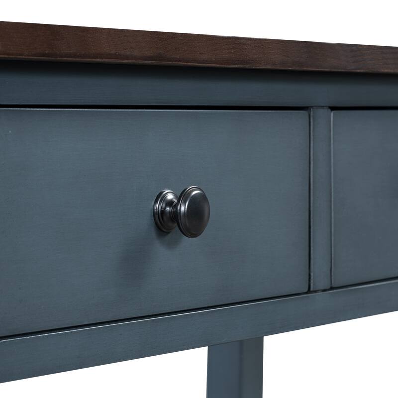 Console Table with Two Open Shelves