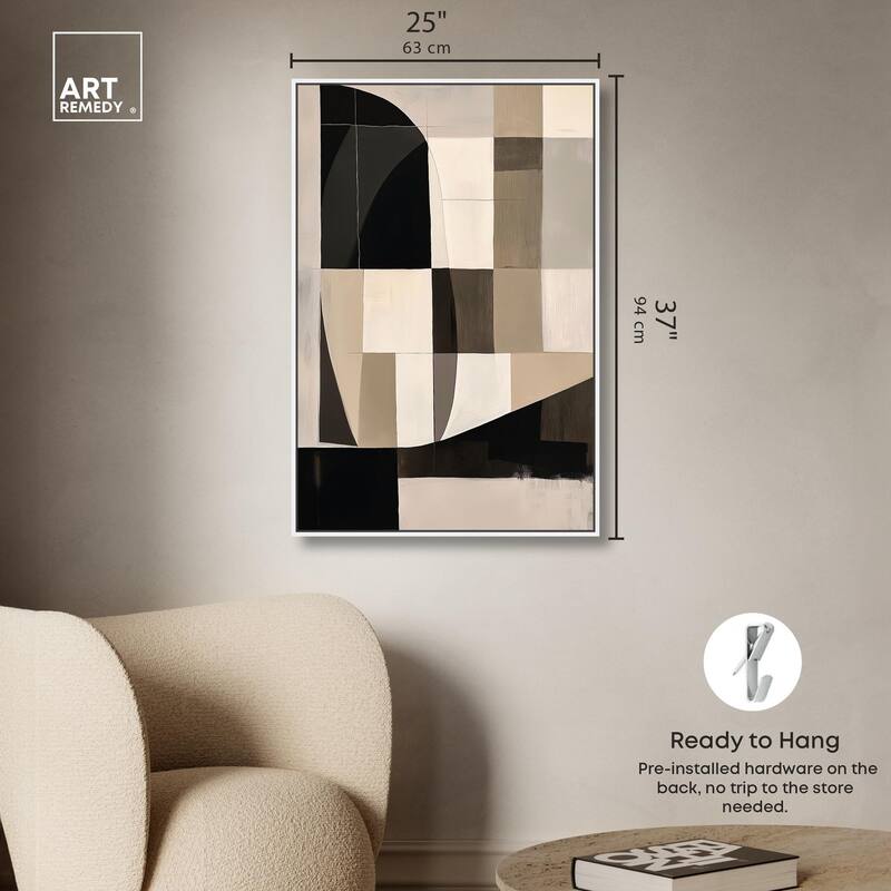 Modern Shapes II Canvas by Art Remedy