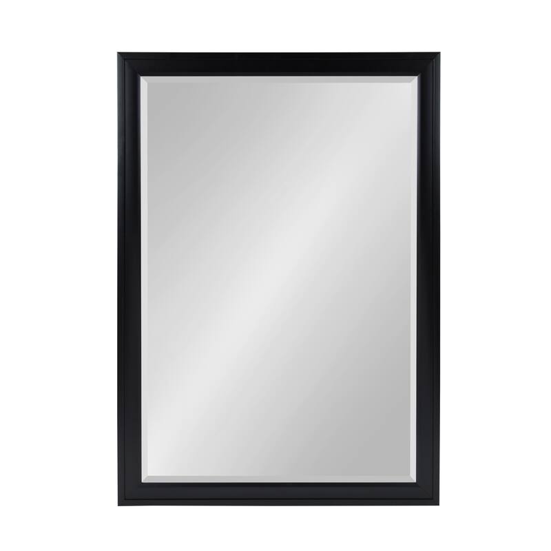 Bosc Framed Decorative Rectangle Wall Mirror - 27.5x39.5 - Black