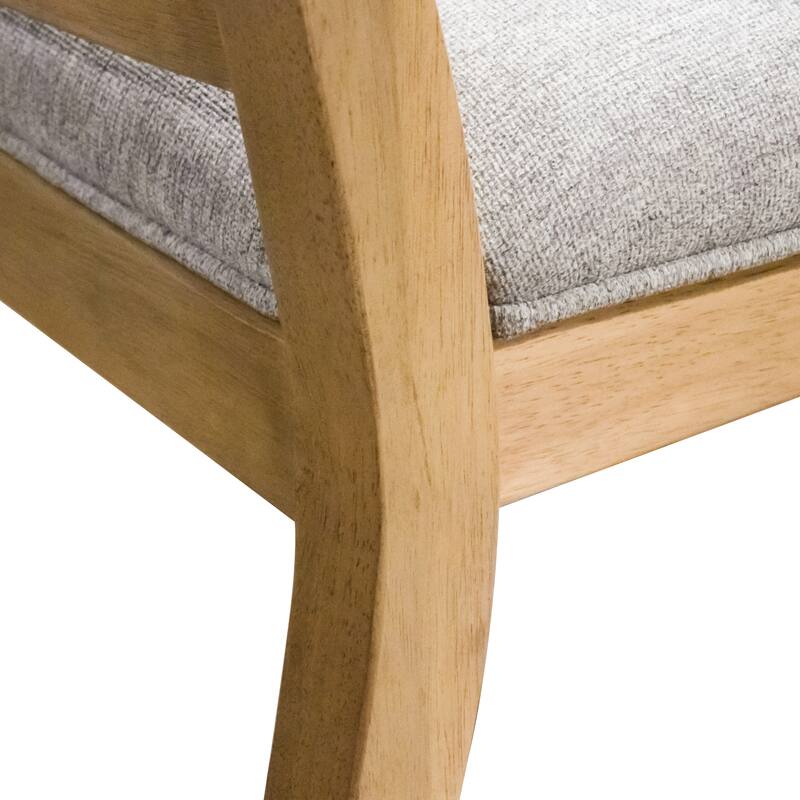 Furniture of America Marlowe Farmhouse Brown Solid Wood Dining Chairs (Set of 2)